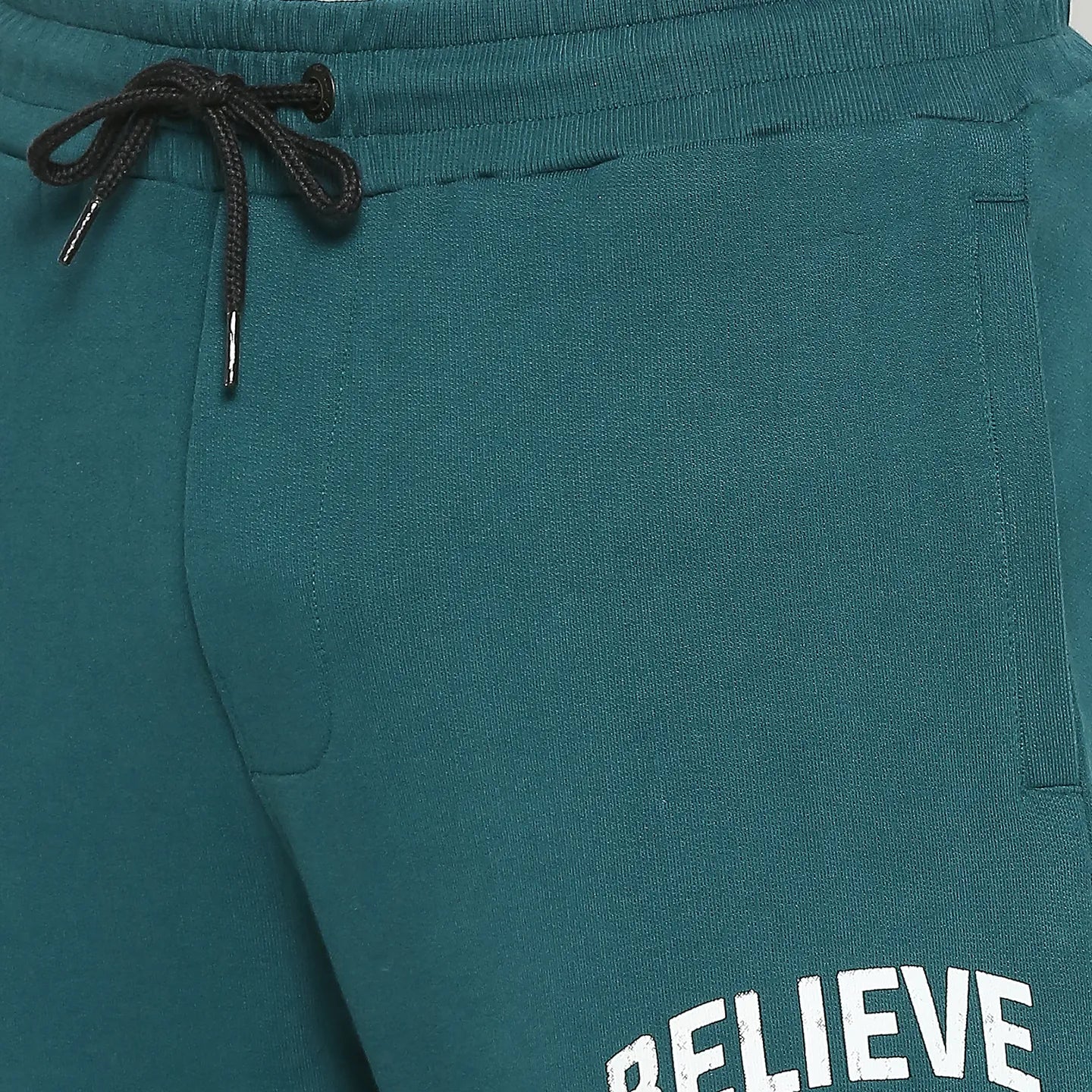 Teal Regular Fit Track Pants For Men By Being Human Clothing - Image 5