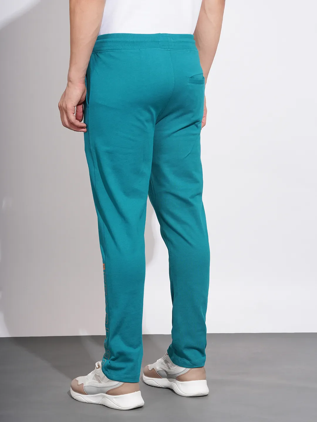 Green Regular Fit Men's Track Pants by Being Human Clothing - Image 3