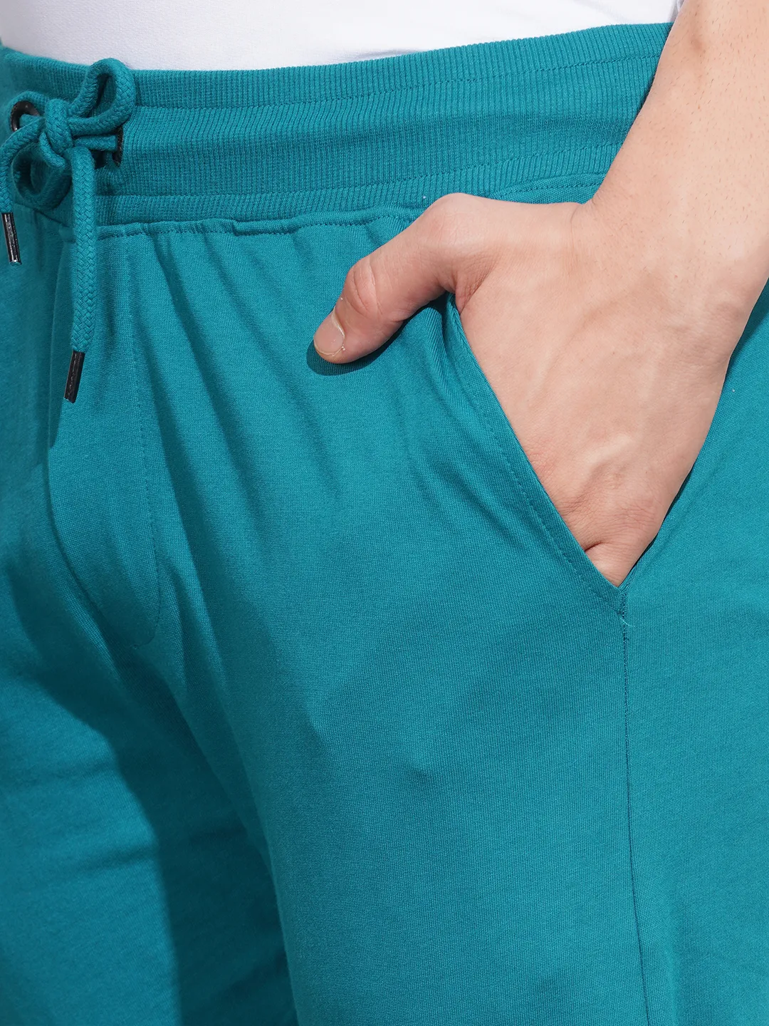 Green Regular Fit Men's Track Pants by Being Human Clothing - Image 5