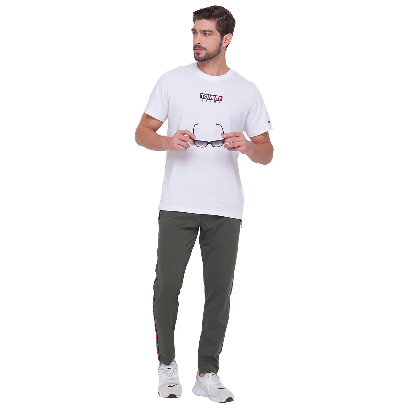 Forest Green Regular Fit Track Pants For Men By Being Human Clothing - Image 5