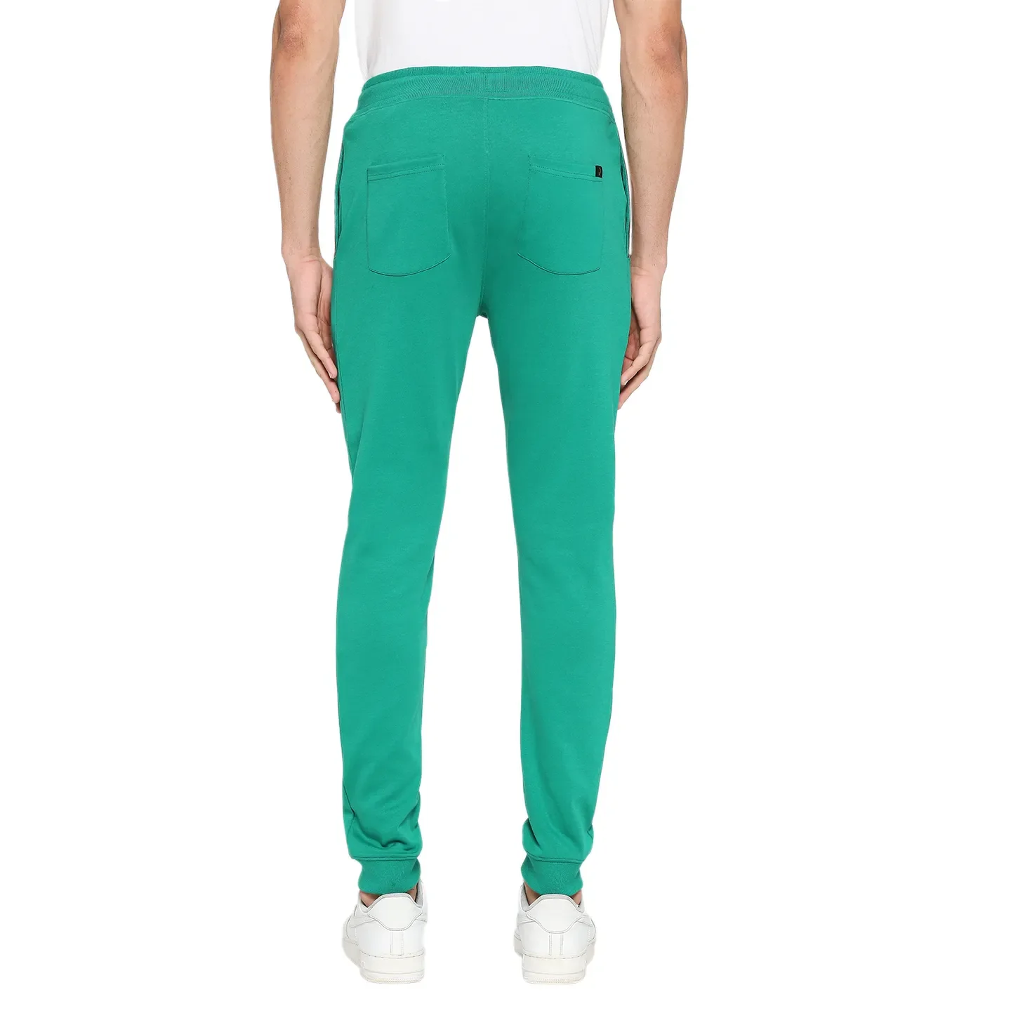 Green Regular Fit Track Pants For Men By Being Human Clothing - Image 4