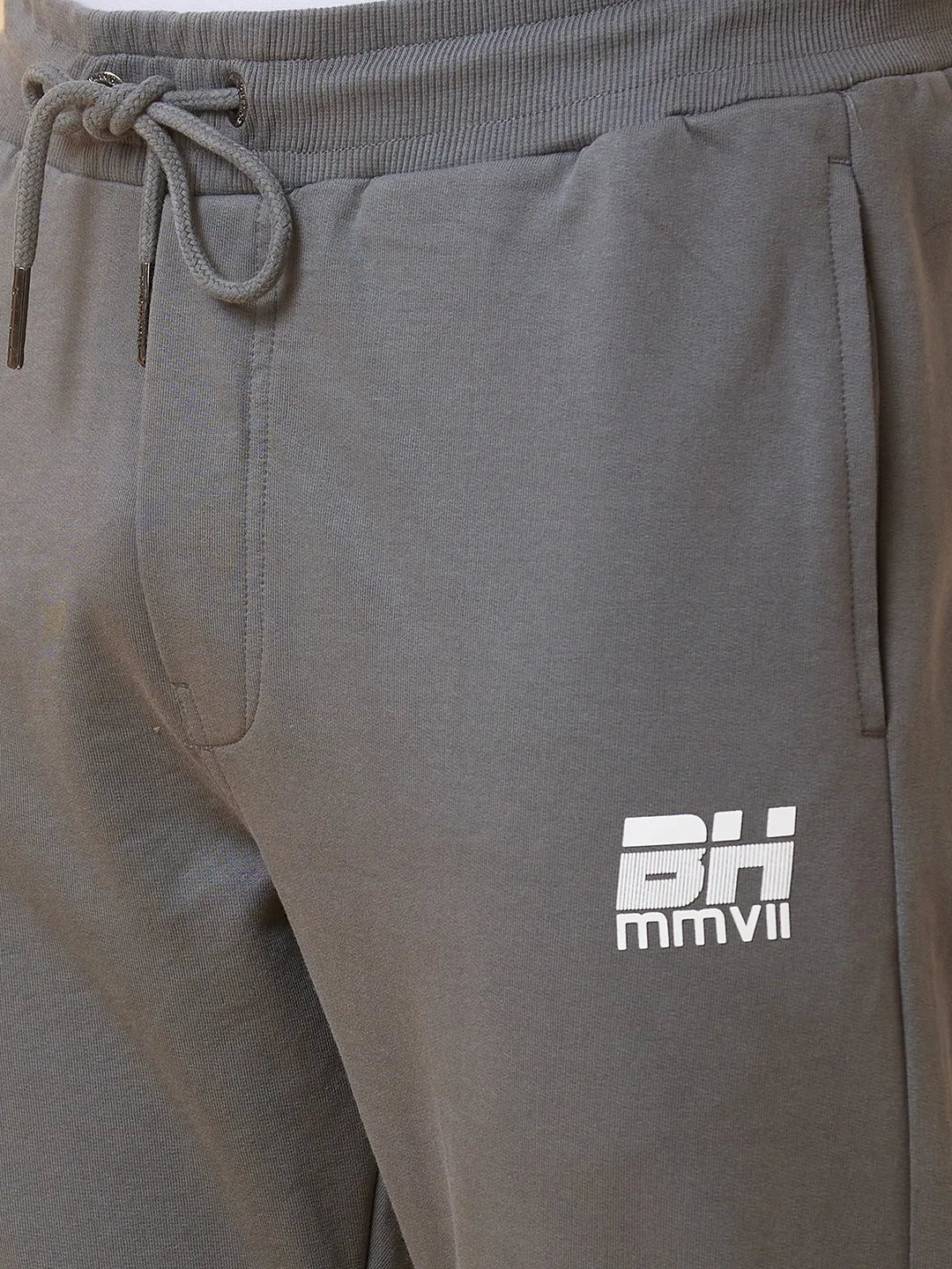 Grey Regular Fit Men's Track Pants by Being Human Clothing - Image 4