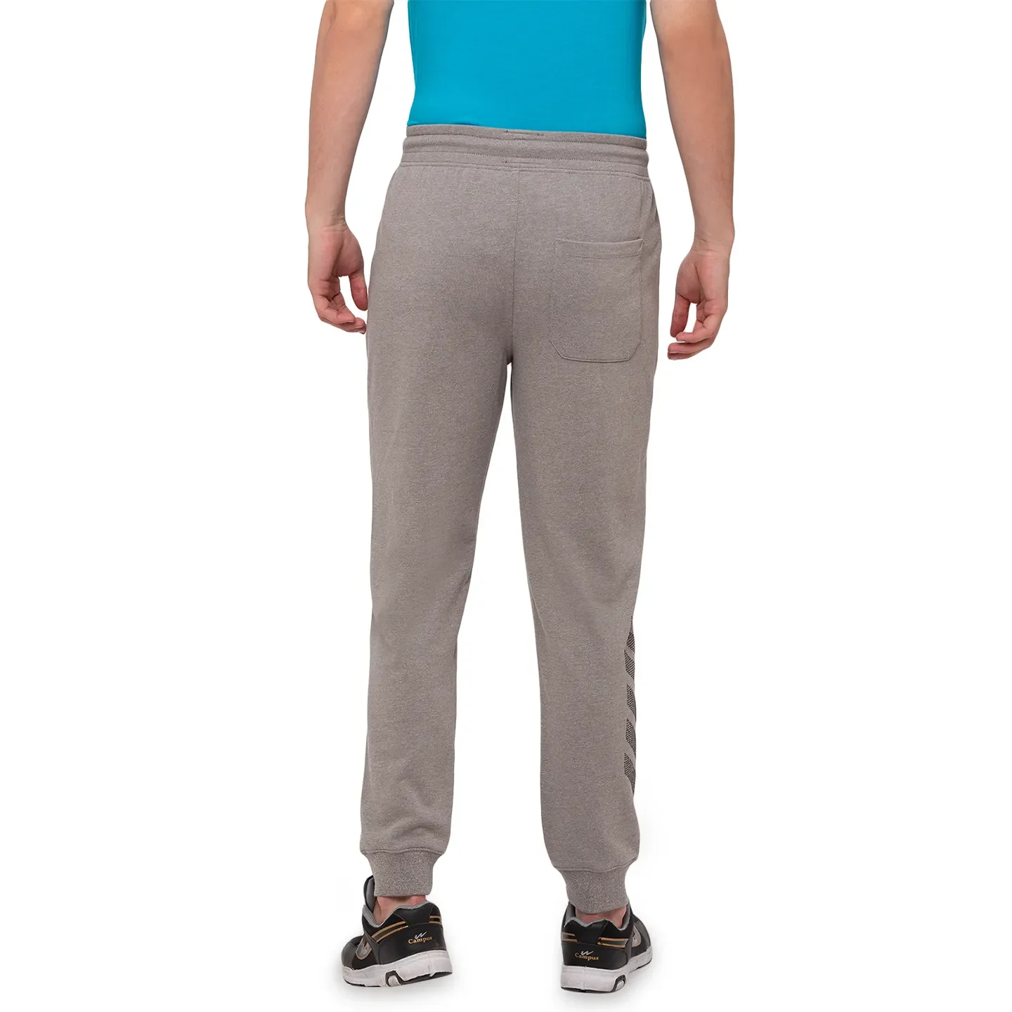 Grey Regular Fit Men's Track Pants by Being Human Clothing - Image 3