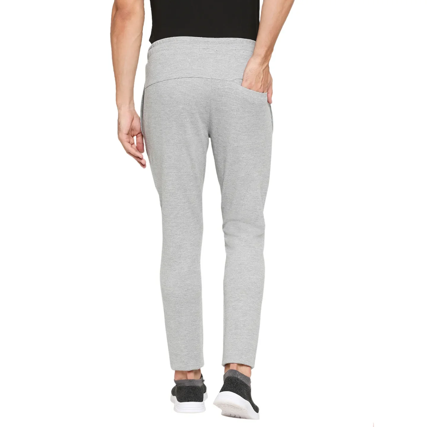 Grey Regular Fit Men's Track Pants by Being Human Clothing - Image 4