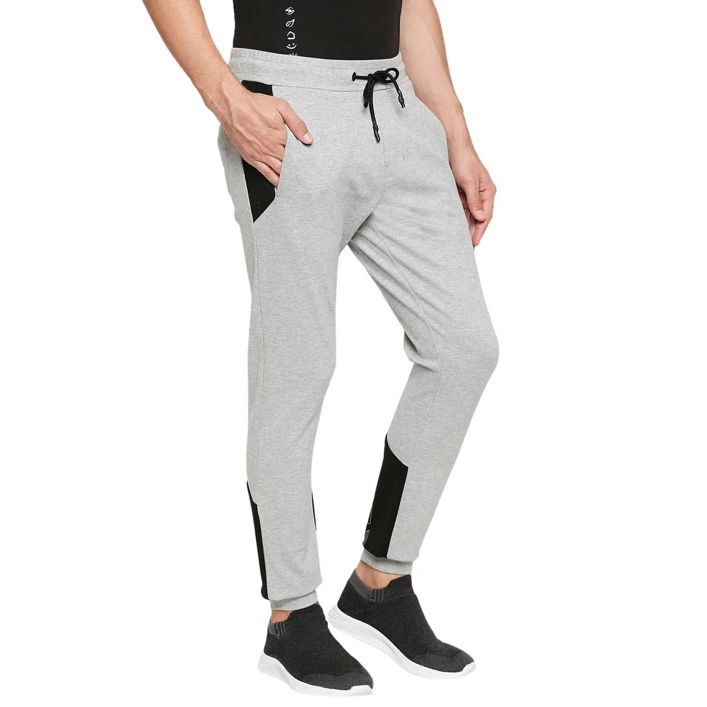 Grey Regular Fit Men's Track Pants by Being Human Clothing - Image 3