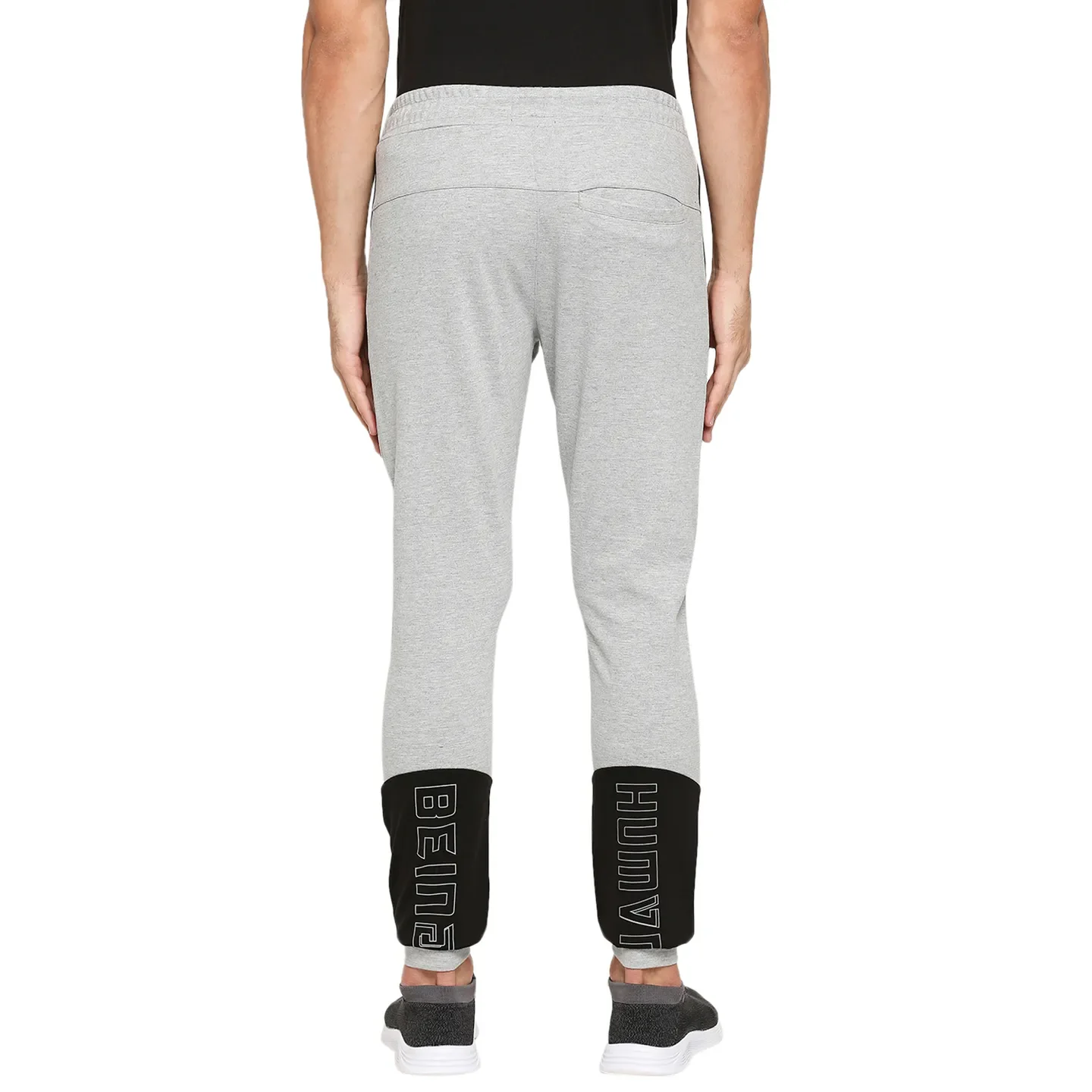 Grey Regular Fit Men's Track Pants by Being Human Clothing - Image 4