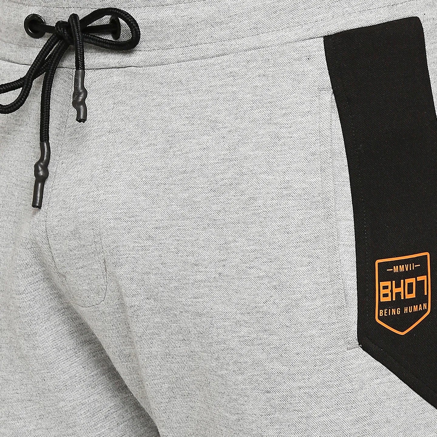 Grey Regular Fit Men's Track Pants by Being Human Clothing - Image 5