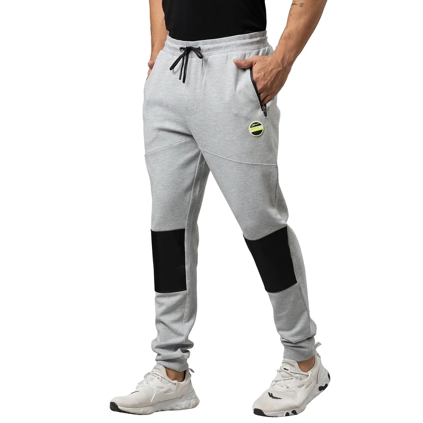 Grey Regular Fit Men's Track Pants by Being Human Clothing - Image 4
