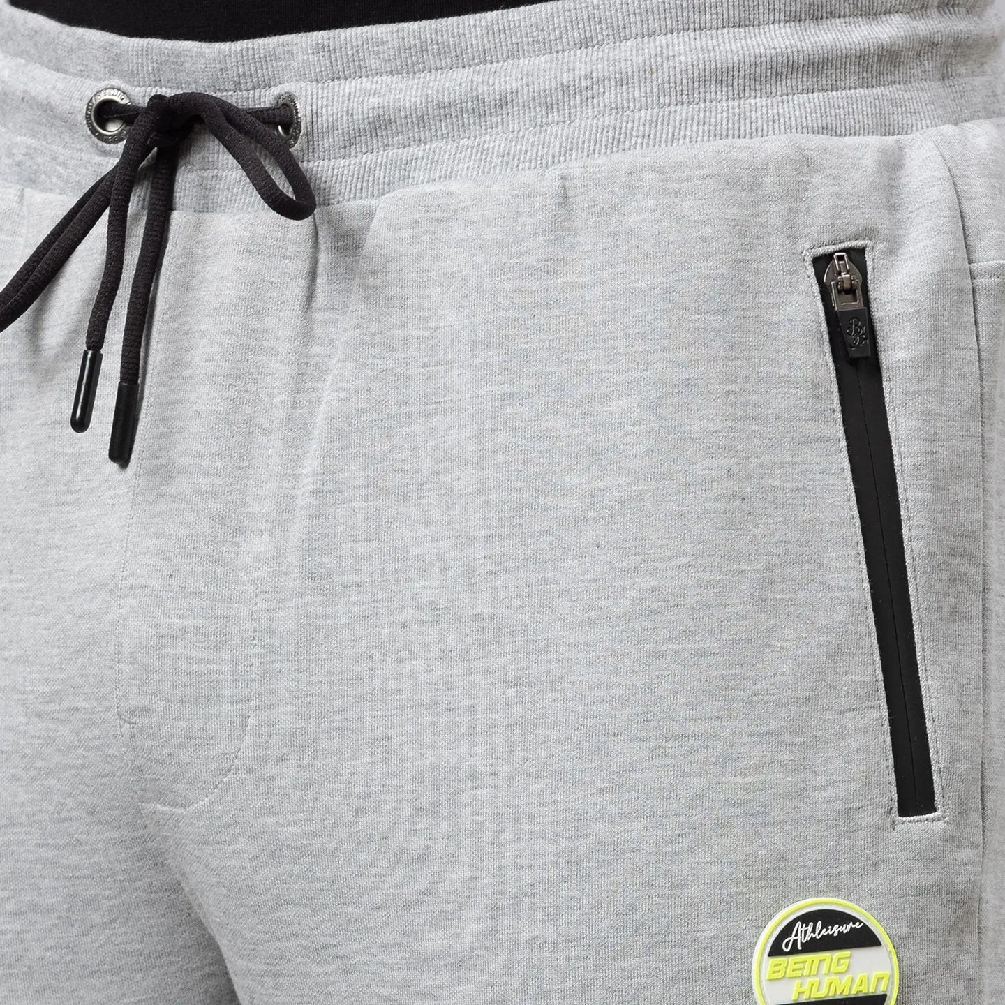 Grey Regular Fit Men's Track Pants by Being Human Clothing - Image 5
