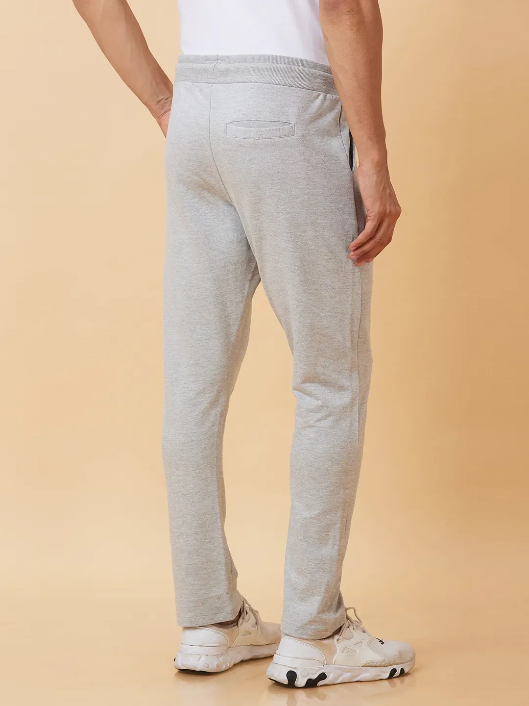 Grey Regular Fit Men's Track Pants by Being Human Clothing - Image 2