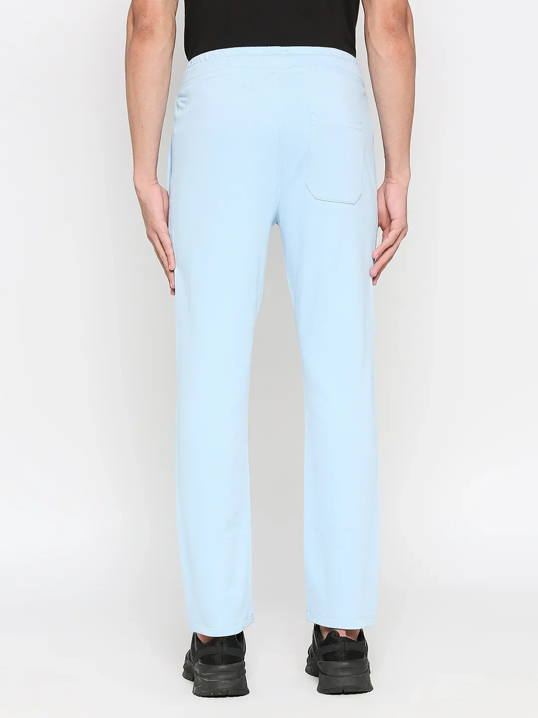 Blue Regular Fit Track Pants For Men By Being Human Clothing - Image 4