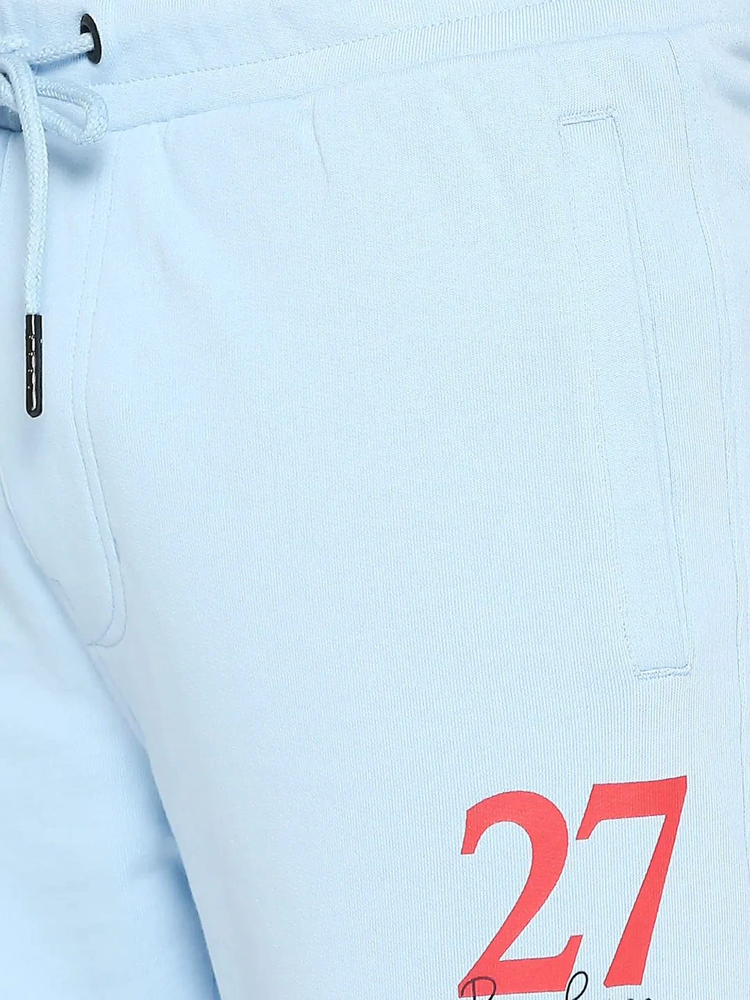 Blue Regular Fit Track Pants For Men By Being Human Clothing - Image 5