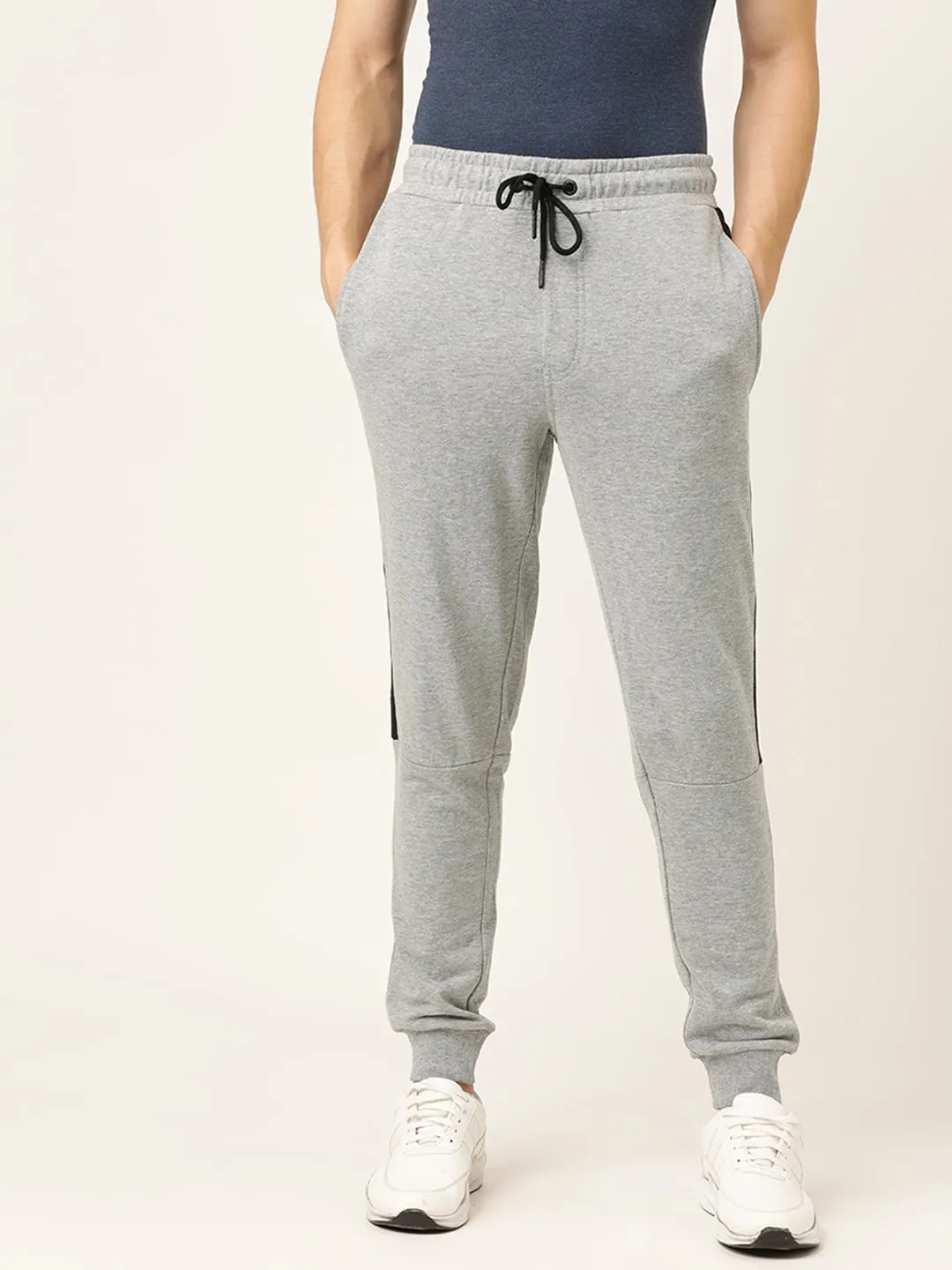 Grey Regular Fit Men's Track Pants by Being Human Clothing