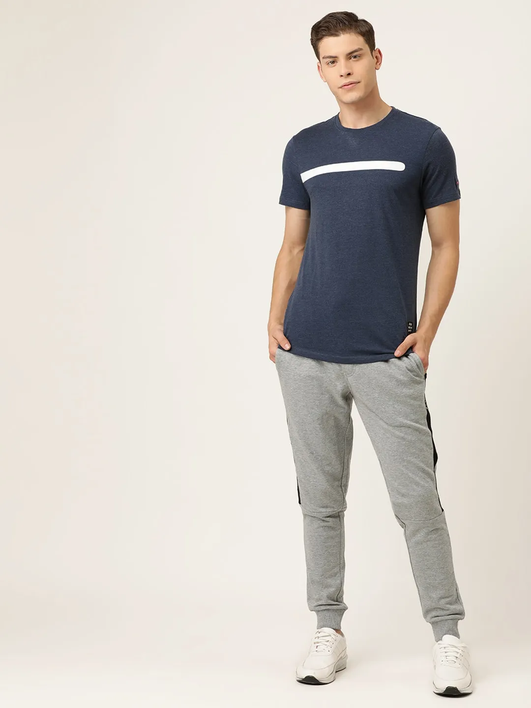 Grey Regular Fit Men's Track Pants by Being Human Clothing - Image 5