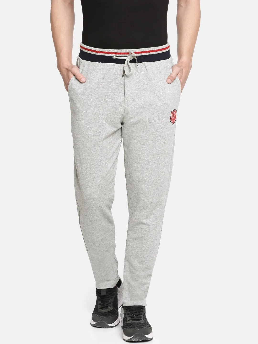 Grey Regular Fit Men's Track Pants by Being Human Clothing