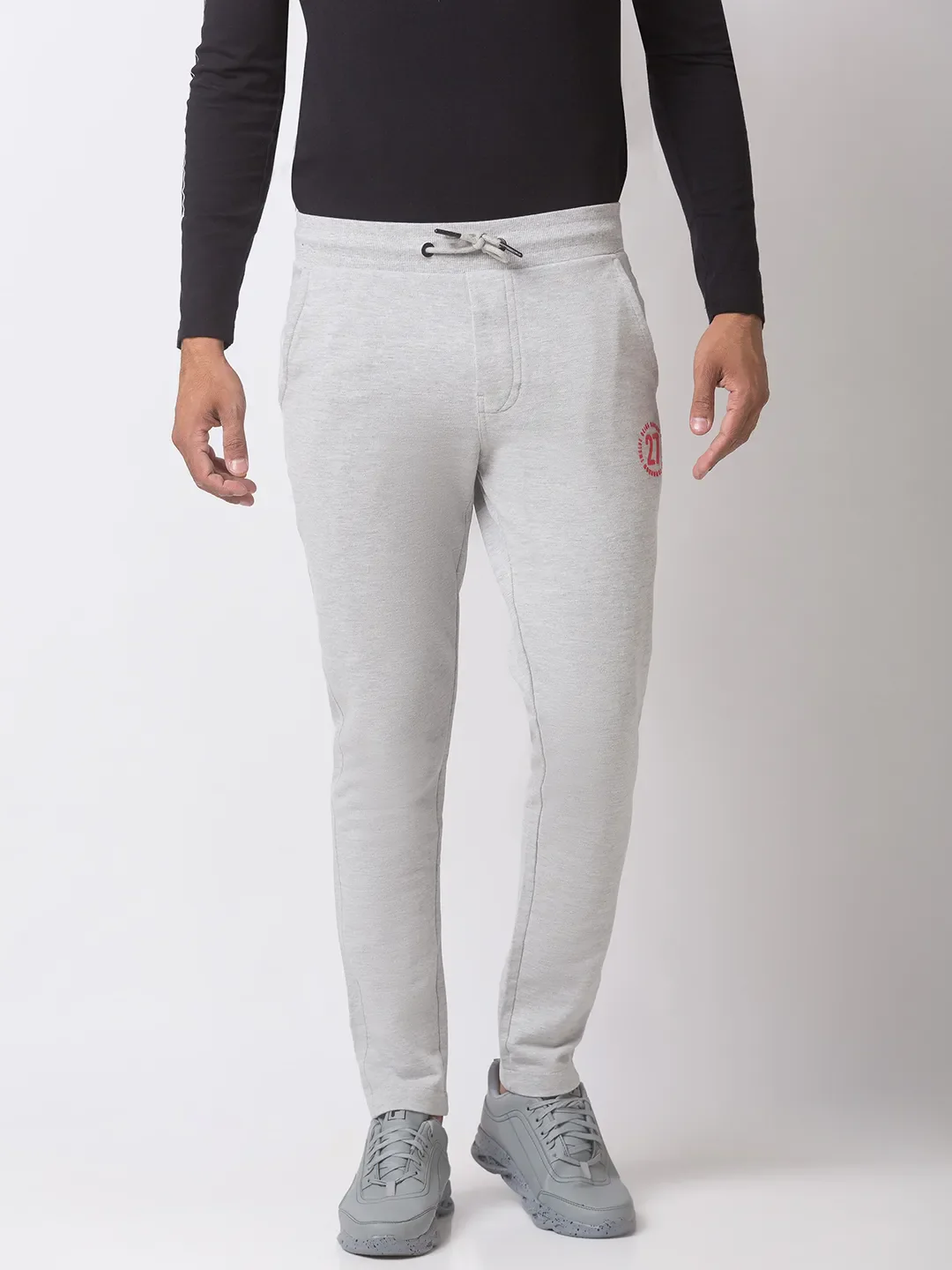 Grey Regular Fit Men's Track Pants by Being Human Clothing