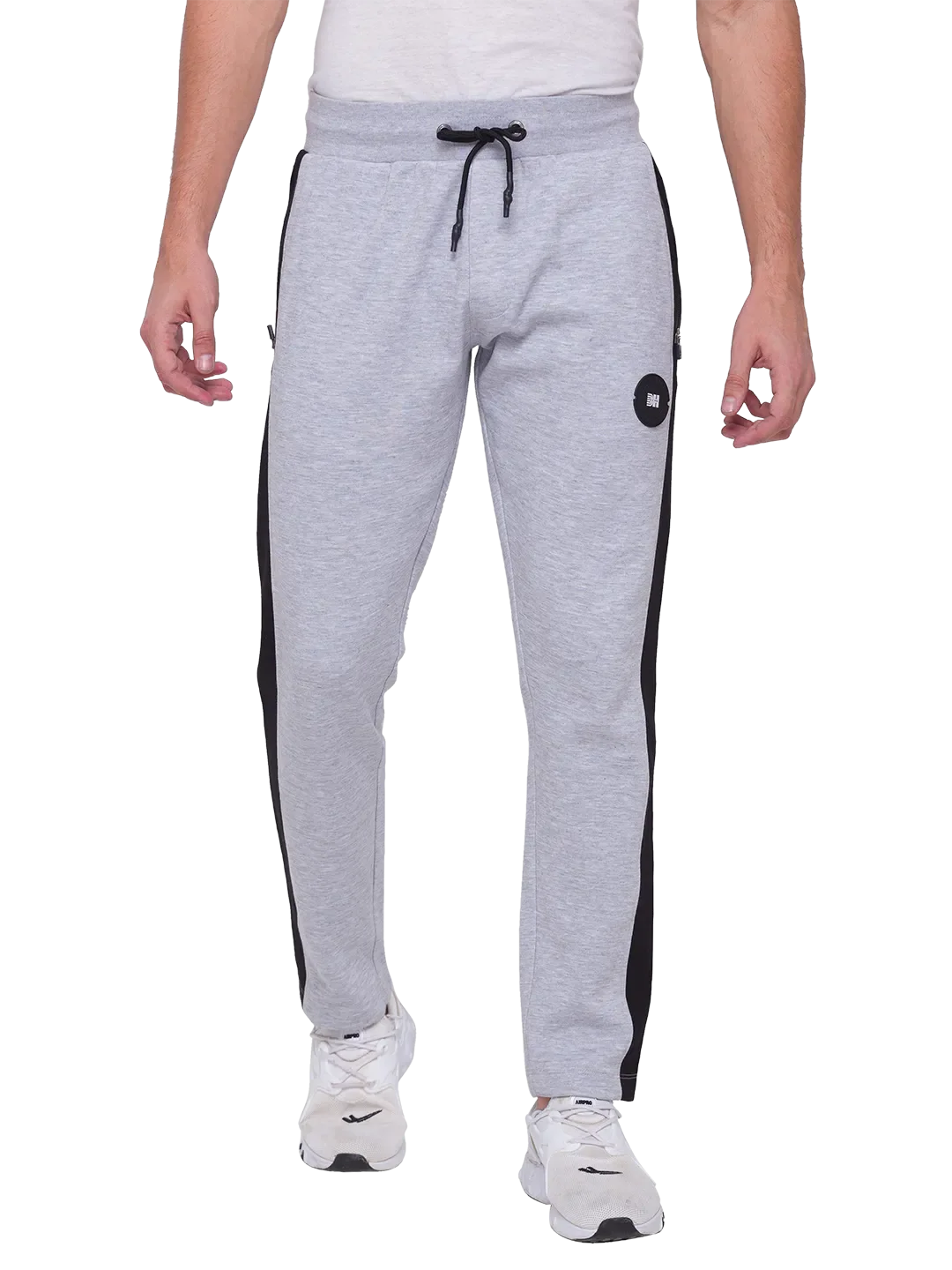 Grey Regular Fit Track Pants For Men By Being Human Clothing
