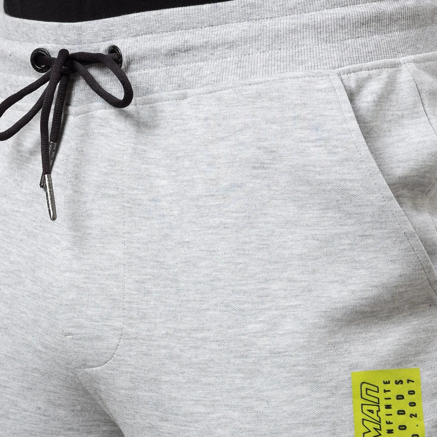 Grey Regular Fit Track Pants For Men By Being Human Clothing - Image 5