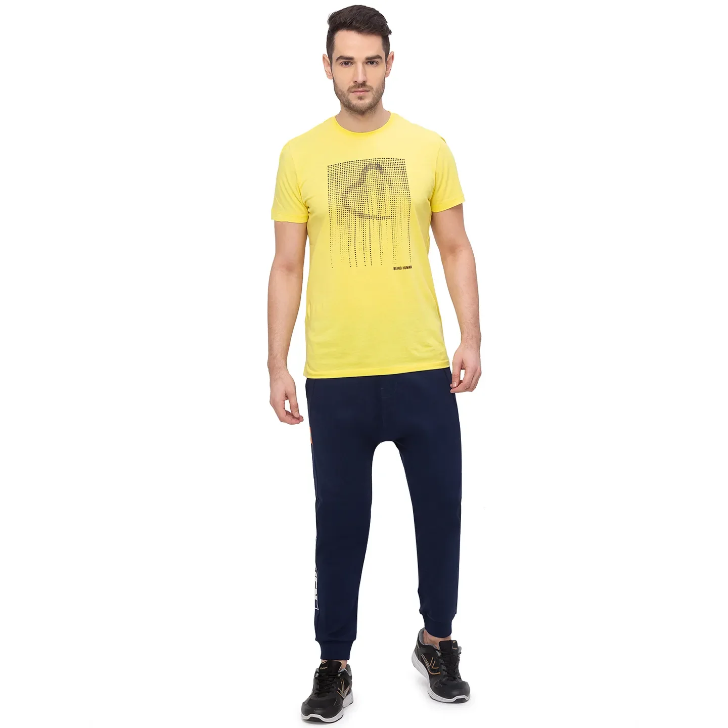 Blue Regular Fit Men's Track Pants by Being Human Clothing - Image 6