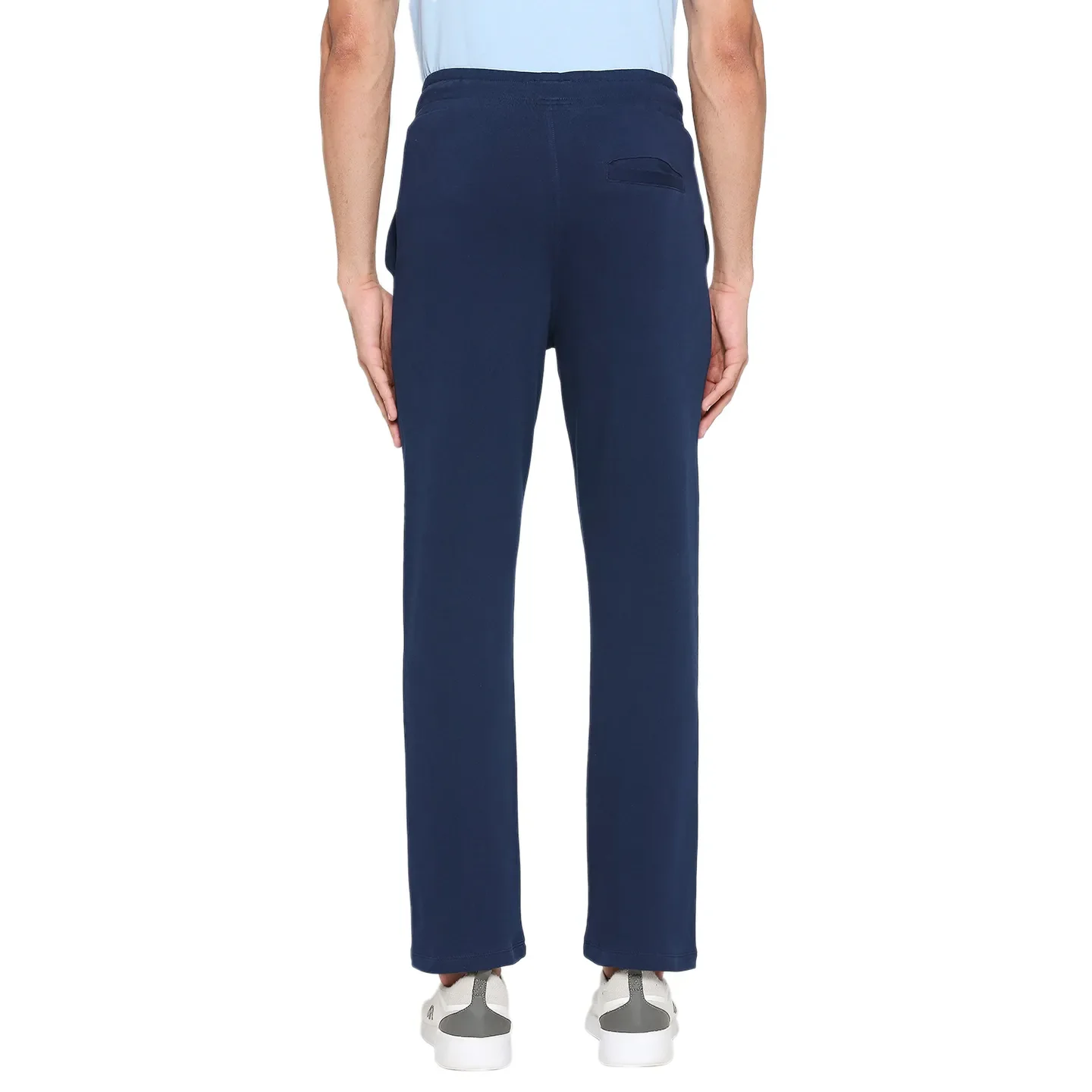 Navy Regular Fit Track Pants For Men By Being Human Clothing - Image 4