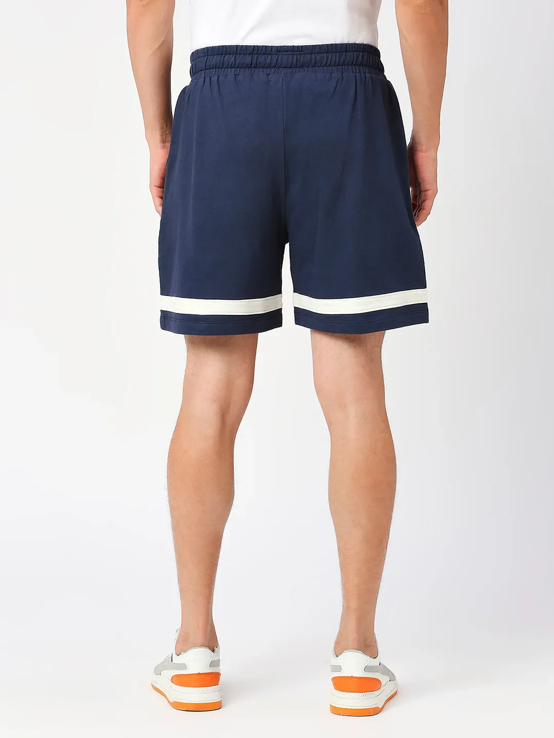 Blue Regular Fit Shorts For Men By Being Human Clothing - Image 2