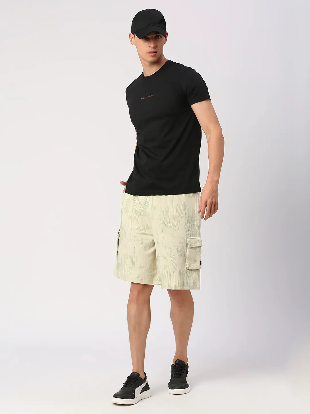 Snow White Regular Fit Shorts For Men By Being Human Clothing - Image 6