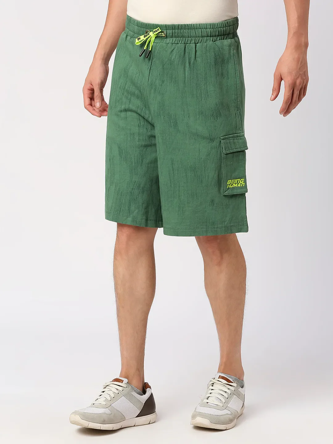 Sulphur Spring Regular Fit Shorts For Men By Being Human Clothing - Image 4