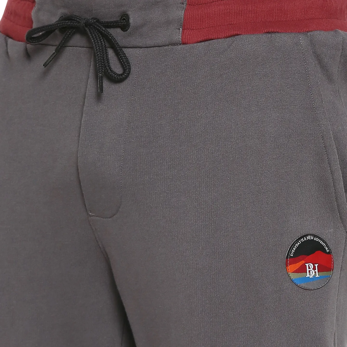 Slate Grey Regular Fit Track Pants For Men By Being Human Clothing - Image 5