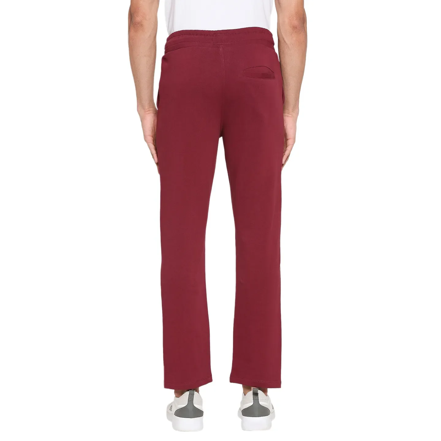 Wine Regular Fit Track Pants For Men By Being Human Clothing - Image 4
