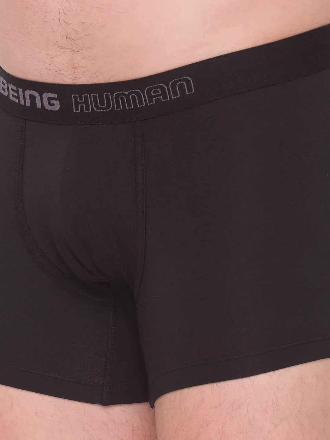 White Regular Fit Cotton Trunk by Being Human Clothing - Image 6