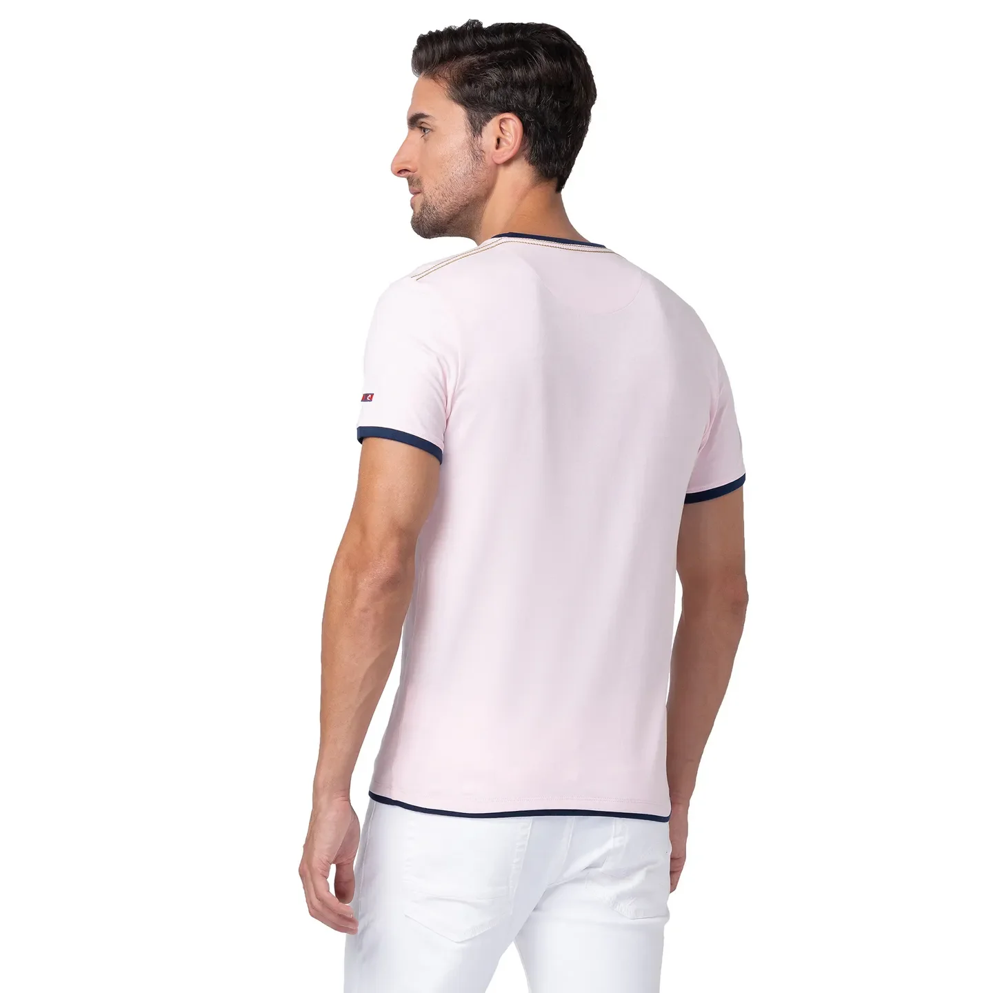Blushing Bride Regular Fit V Neck Men's T-Shirt by Being Human Clothing - Image 3