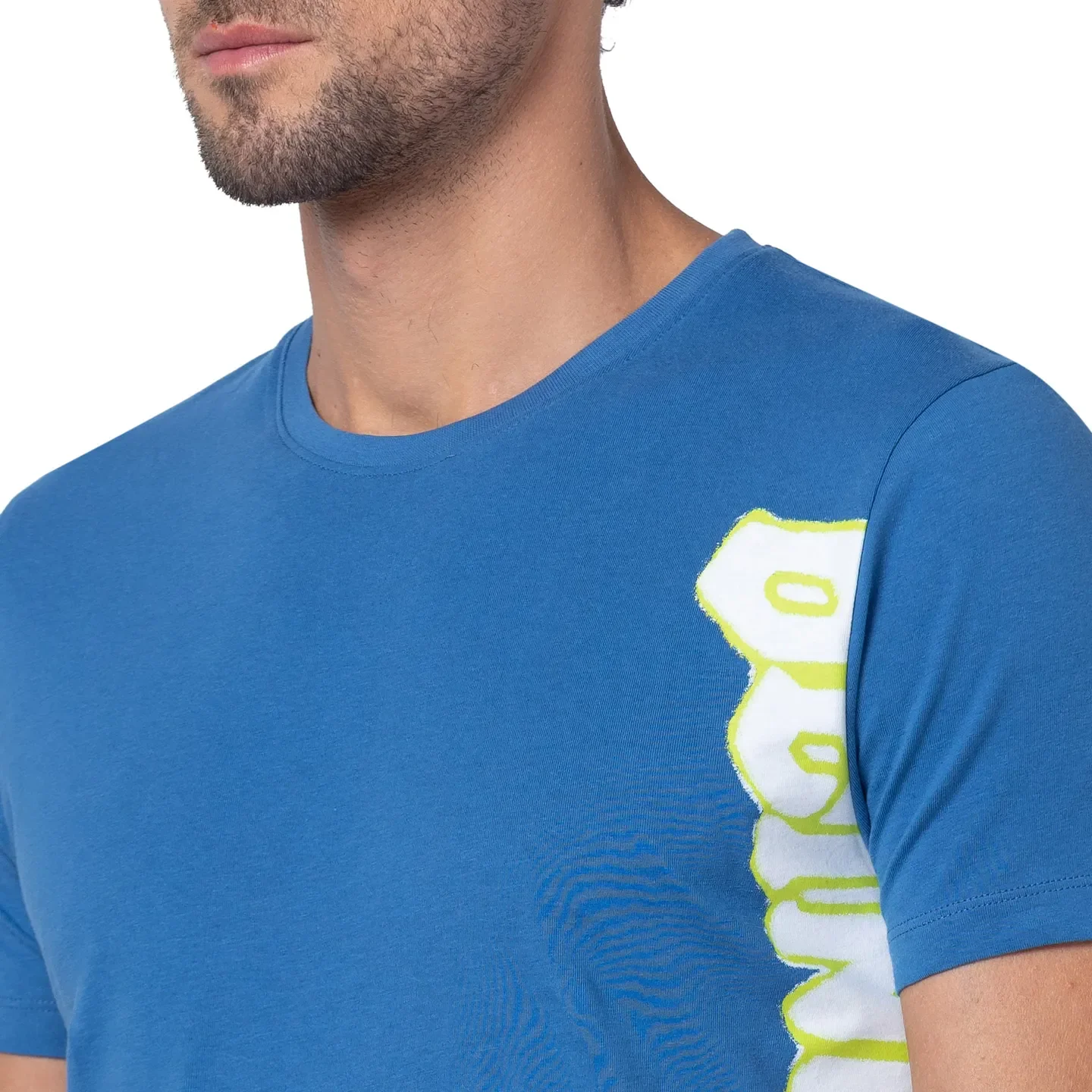 Blue Regular Fit Men's Short Sleeves T-Shirt by Being Human Clothing - Image 5