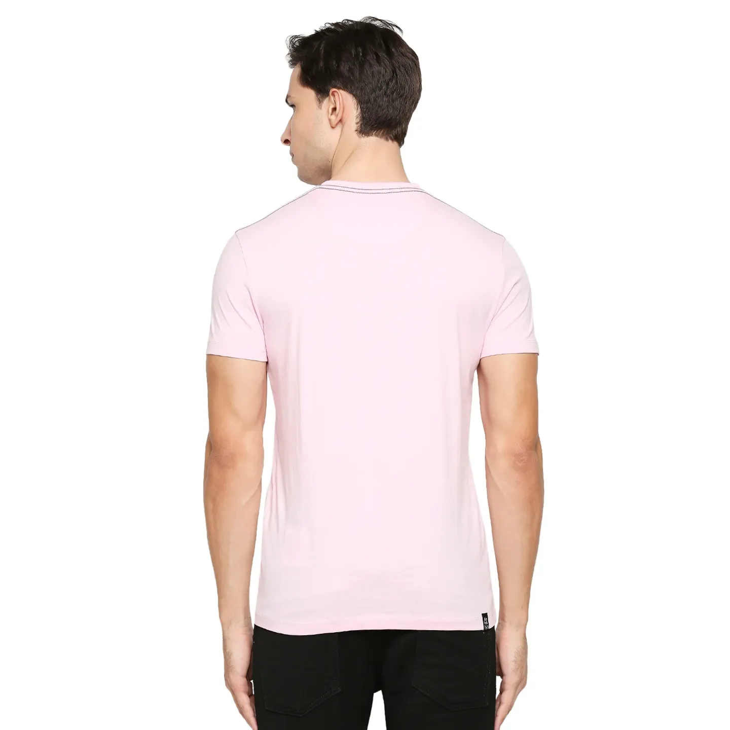 Pink Regular Fit Men's Short Sleeves T-Shirt by Being Human Clothing - Image 3