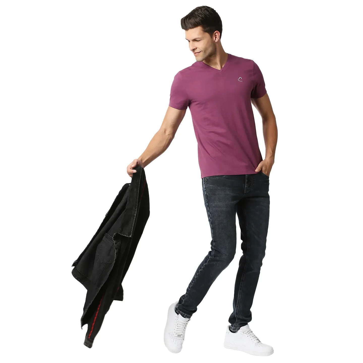 Pink Regular Fit Men's Short Sleeves T-Shirt by Being Human Clothing - Image 5
