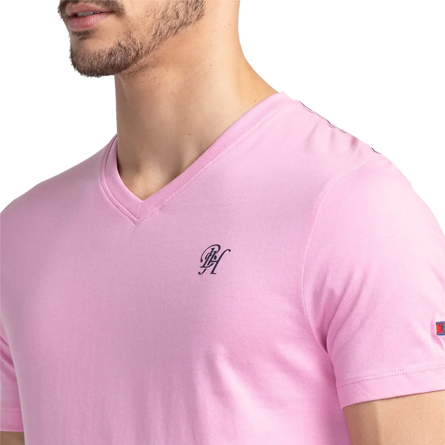 Pink Regular Fit Men's Short Sleeves T-Shirt by Being Human Clothing - Image 5