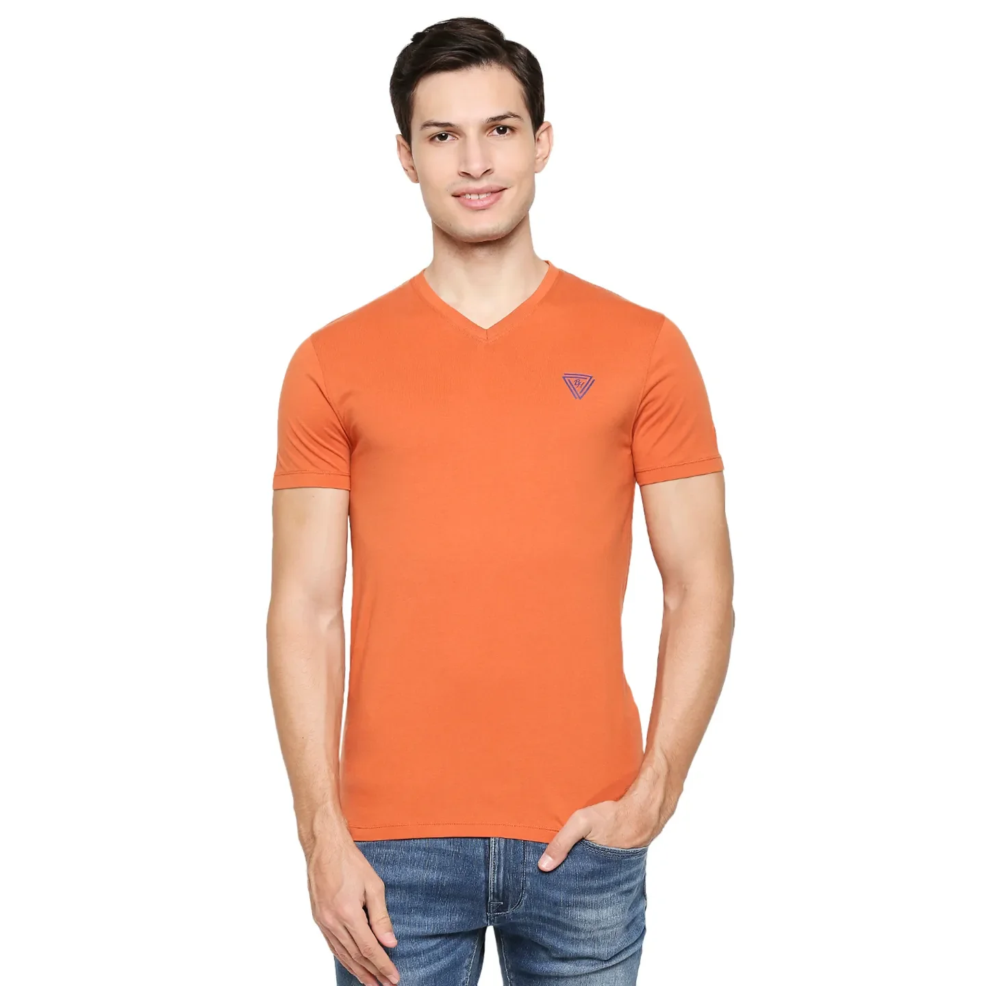 Brown Regular Fit Men's Short Sleeves T-Shirt by Being Human Clothing