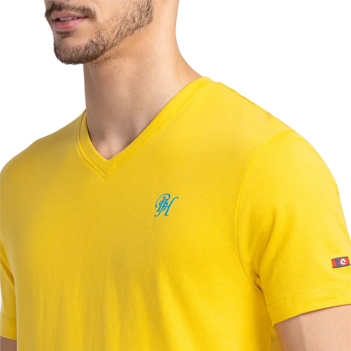 Yellow Regular Fit Men's Short Sleeves T-Shirt by Being Human Clothing - Image 5