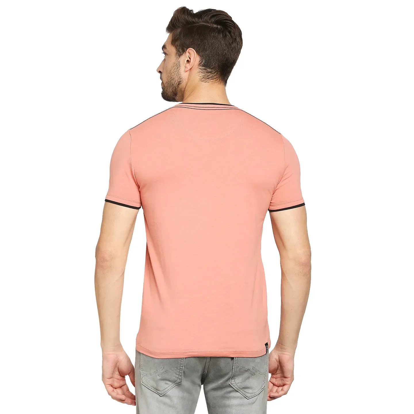 Red Regular Fit Men's Short Sleeves T-Shirt by Being Human Clothing - Image 5