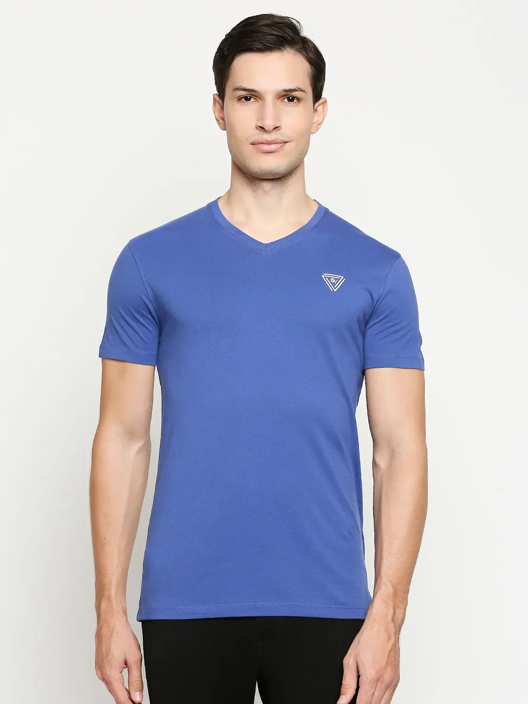 Blue Regular Fit Men's Short Sleeves T-Shirt by Being Human Clothing