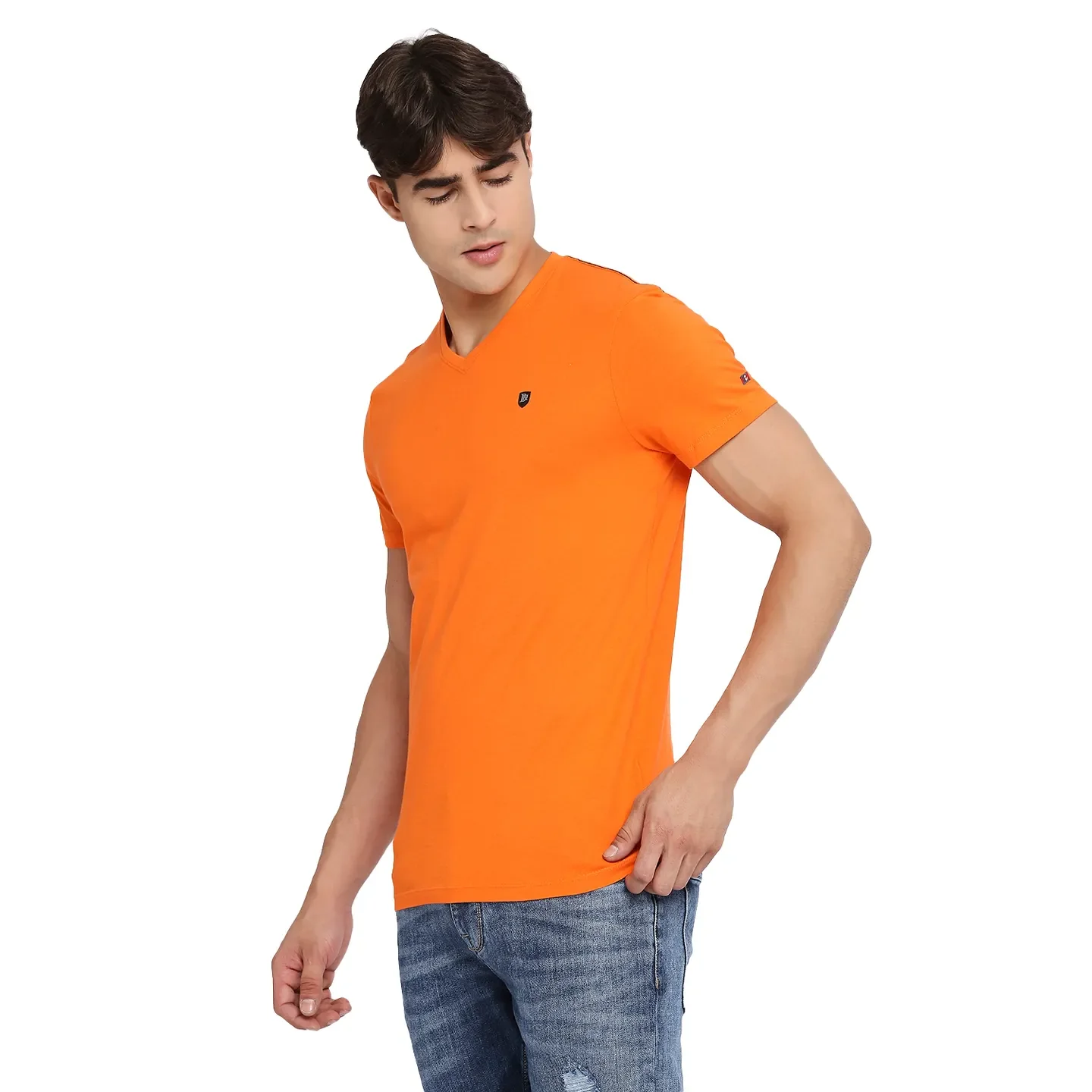 White Regular Fit Men's Short Sleeves T-Shirt by Being Human Clothing - Image 2