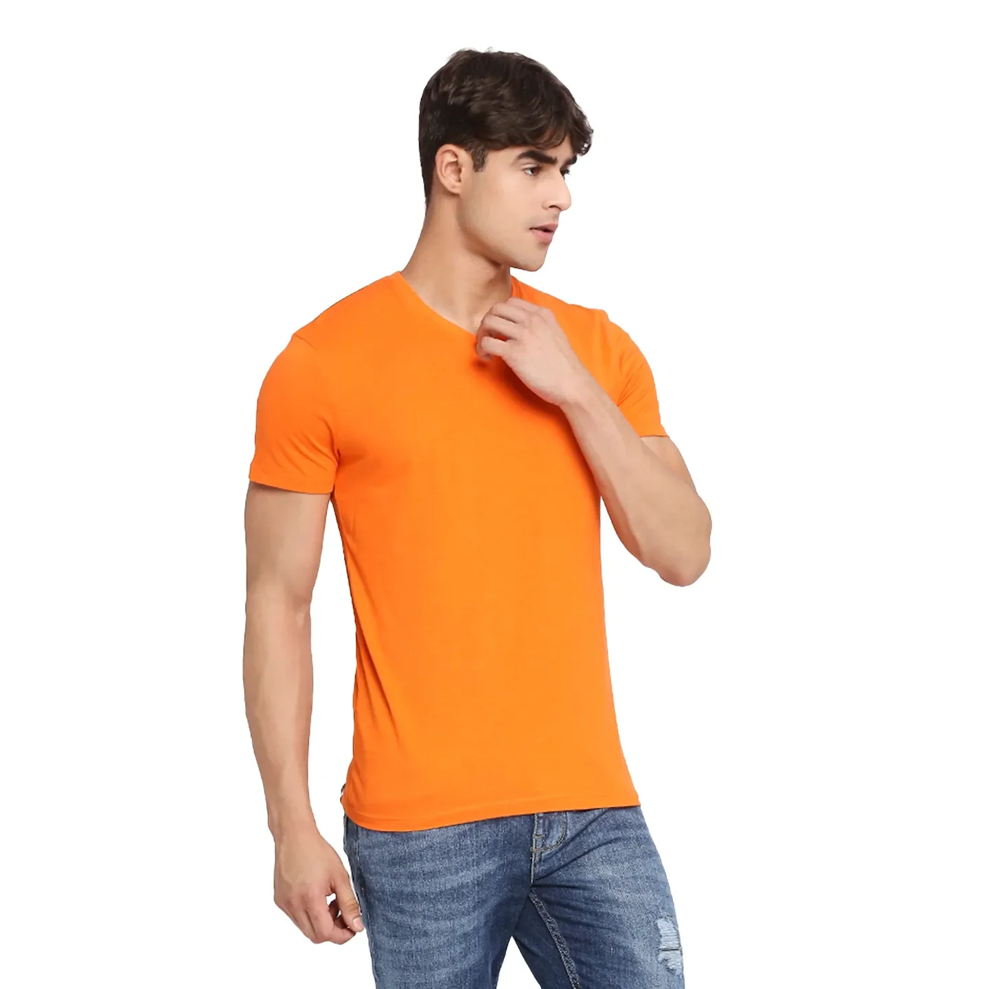 White Regular Fit Men's Short Sleeves T-Shirt by Being Human Clothing - Image 3