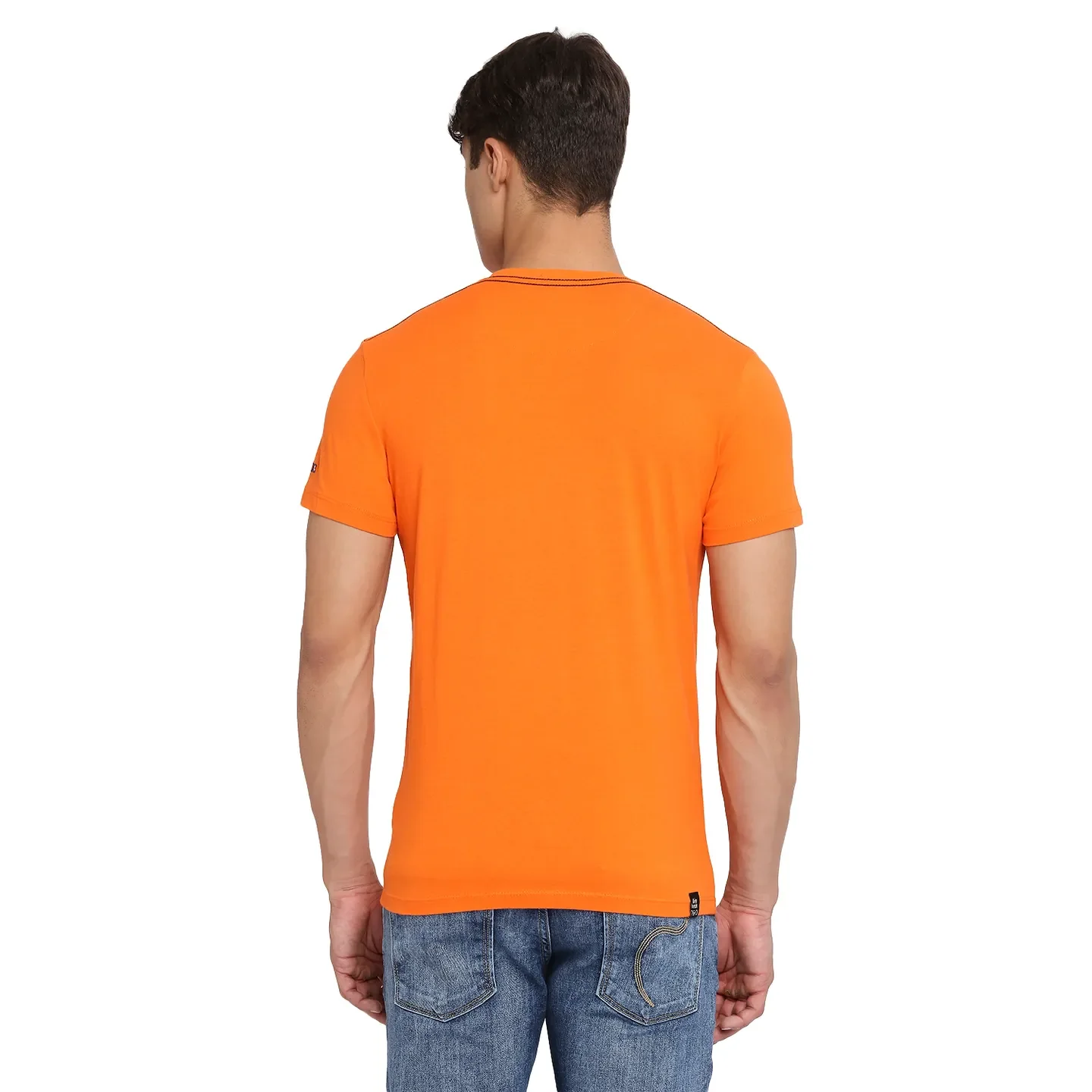 White Regular Fit Men's Short Sleeves T-Shirt by Being Human Clothing - Image 4