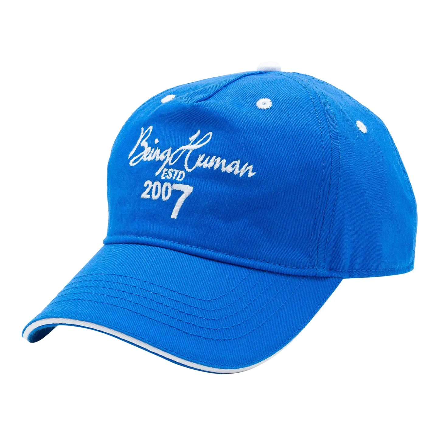 Royal Blue Cotton Unisex Cap by Being Human Clothing - Image 3