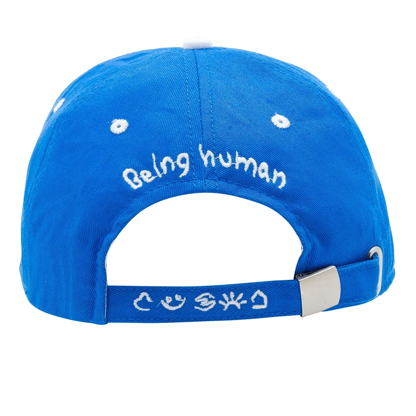 Royal Blue Cotton Unisex Cap by Being Human Clothing - Image 4