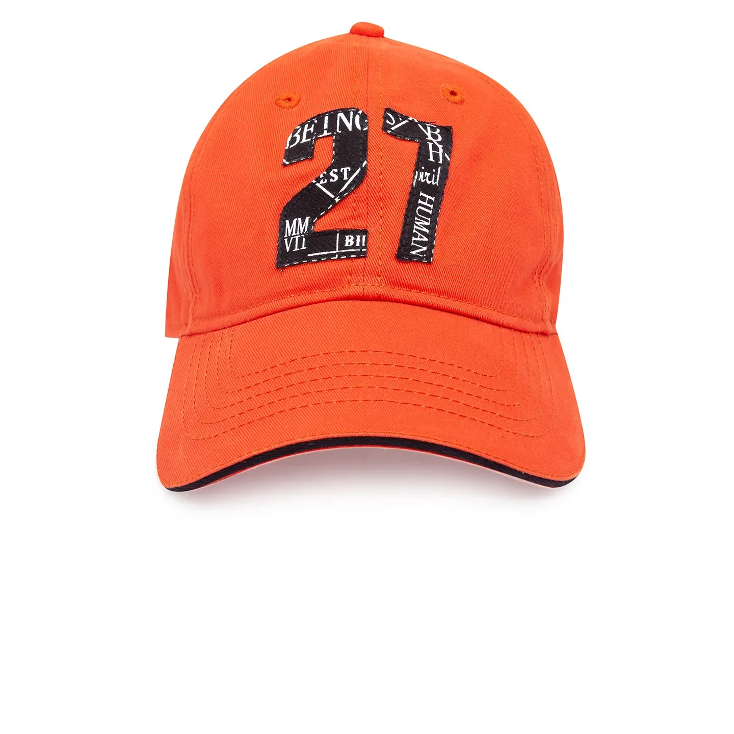 Rust Cotton Unisex Cap by Being Human Clothing