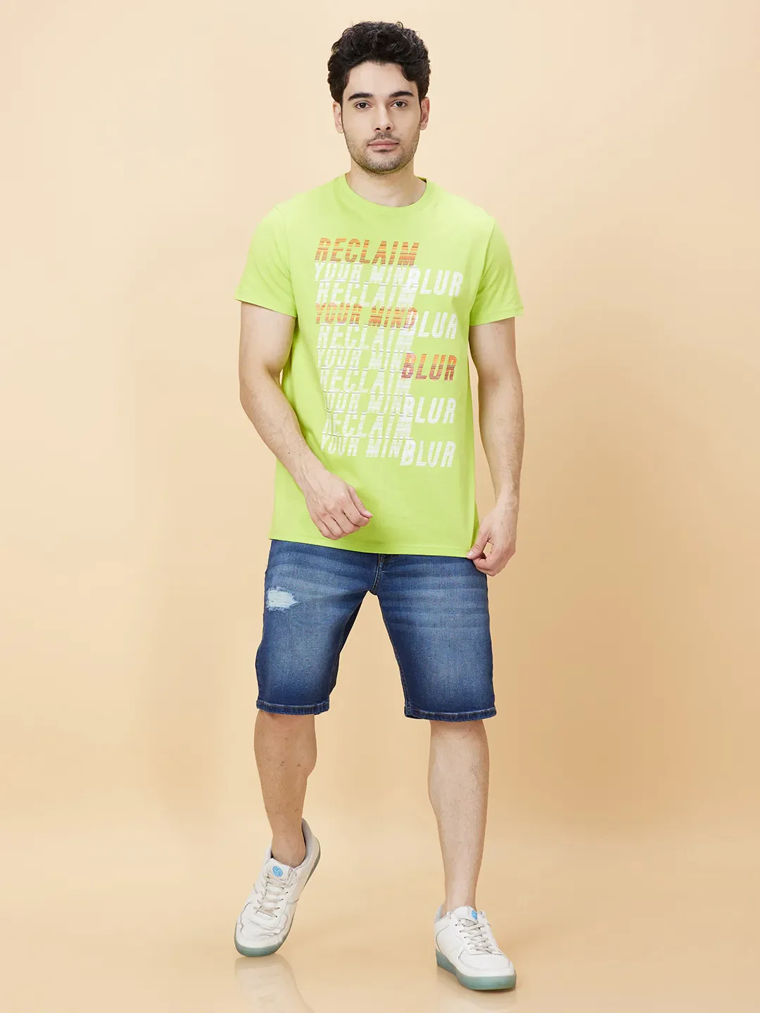 Blue Shorts Fit Men's Shorts by Being Human Clothing - Image 2
