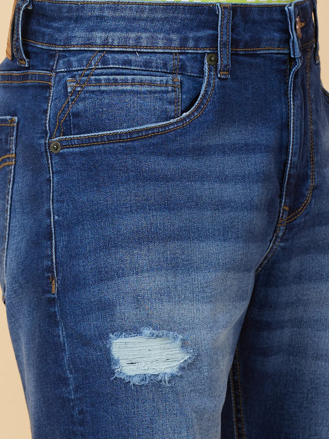 Blue Shorts Fit Men's Shorts by Being Human Clothing - Image 5