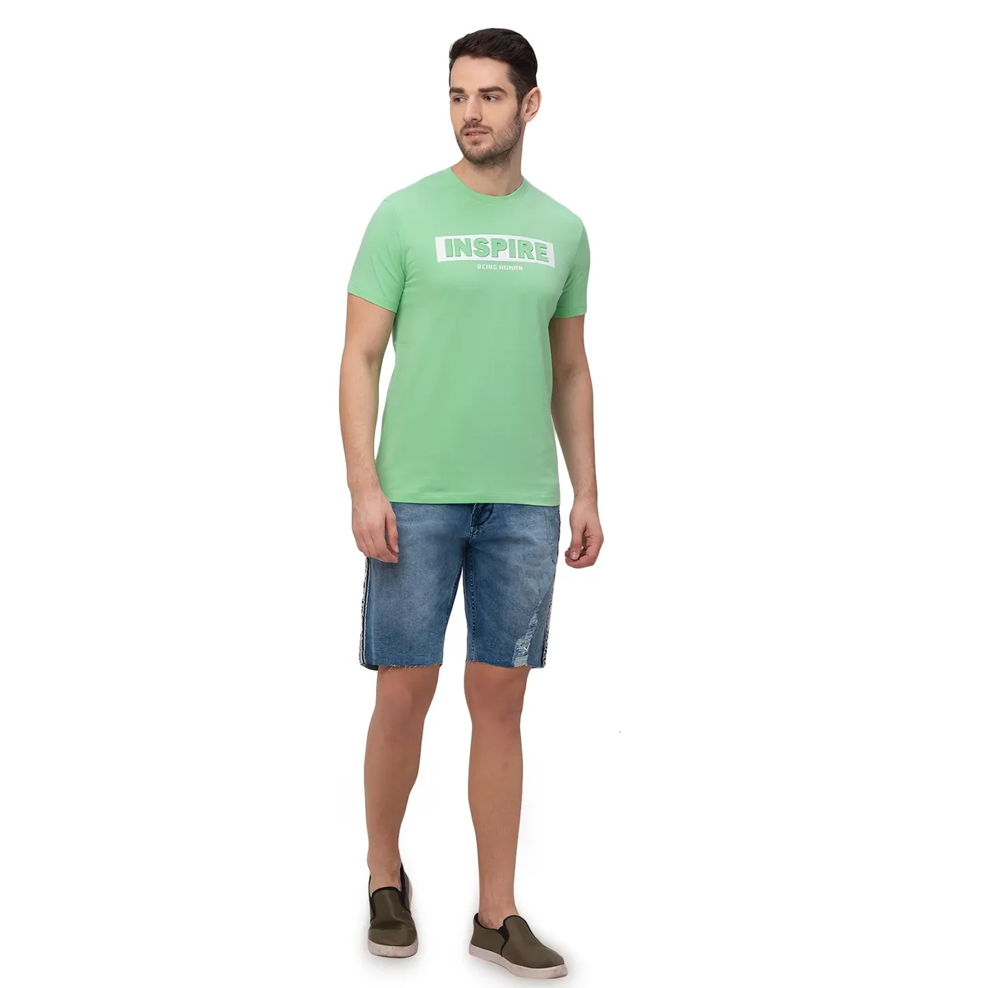 Blue Shorts Fit Men's Shorts by Being Human Clothing - Image 5