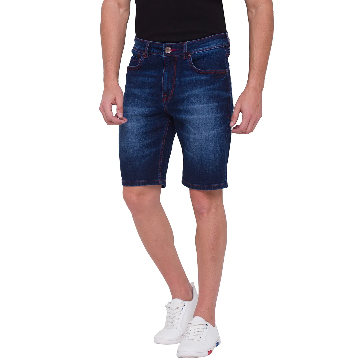 Blue Shorts Fit Men's Shorts by Being Human Clothing - Image 3
