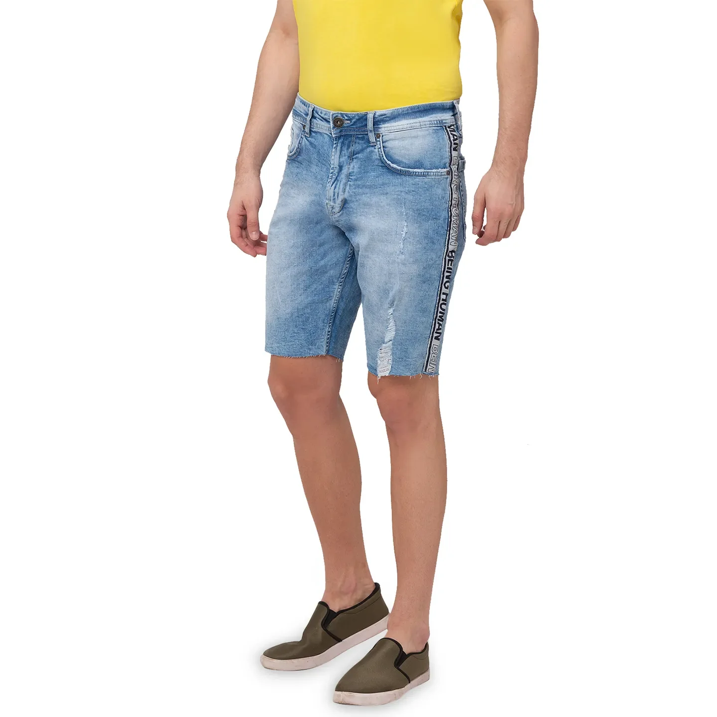 Blue Shorts Fit Men's Shorts by Being Human Clothing - Image 2